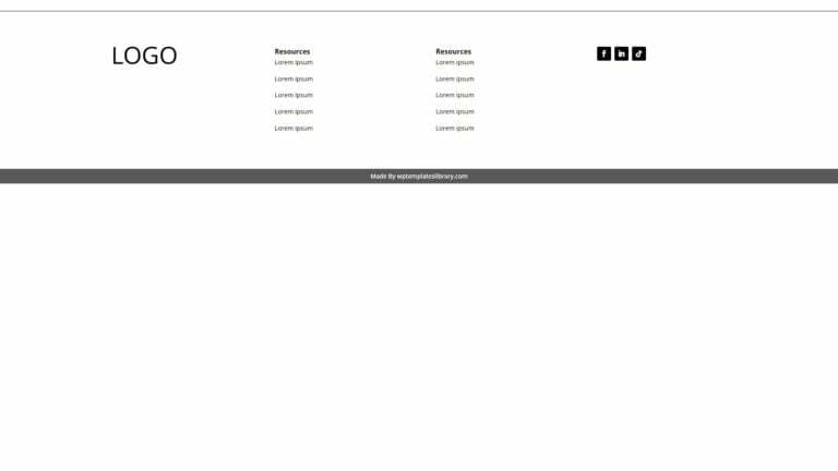 Footer 2 Divi desktop wptemplateslibrary