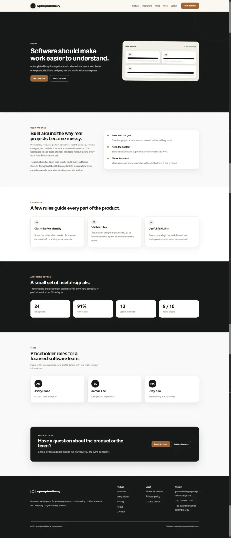 Bento SaaS About Page Template