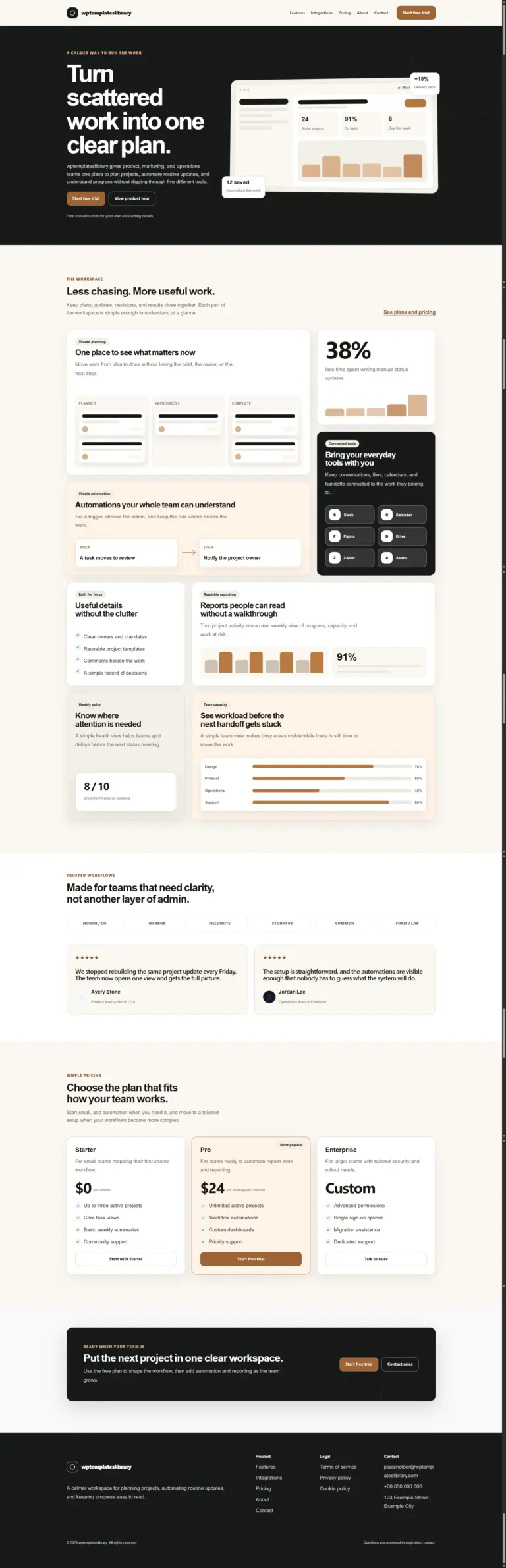Bento SaaS Homepage Template